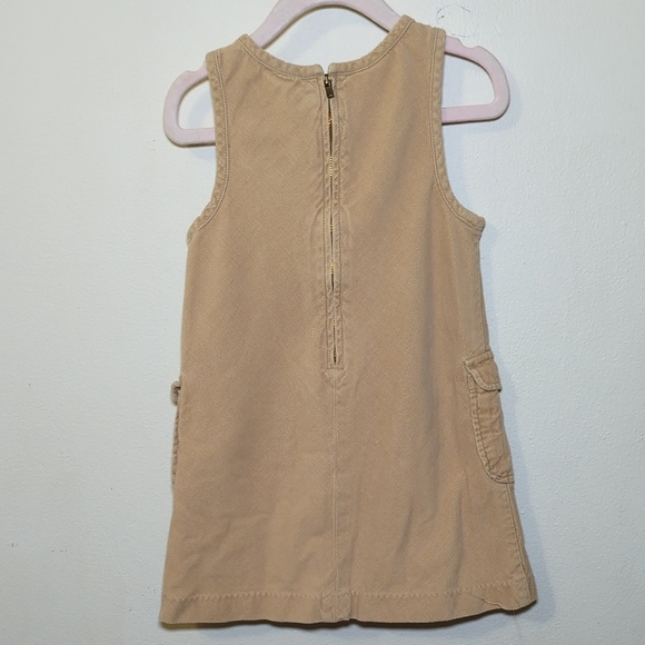 Vintage Gymboree Tan Corduroy Jumper with Pockets 100% Cotton Size S / 3 Years - Picture 4 of 4